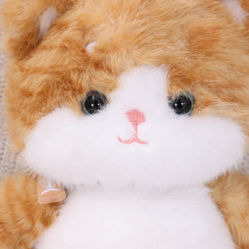 ILAHUI Cute Standing Cat Plush Doll 83289410