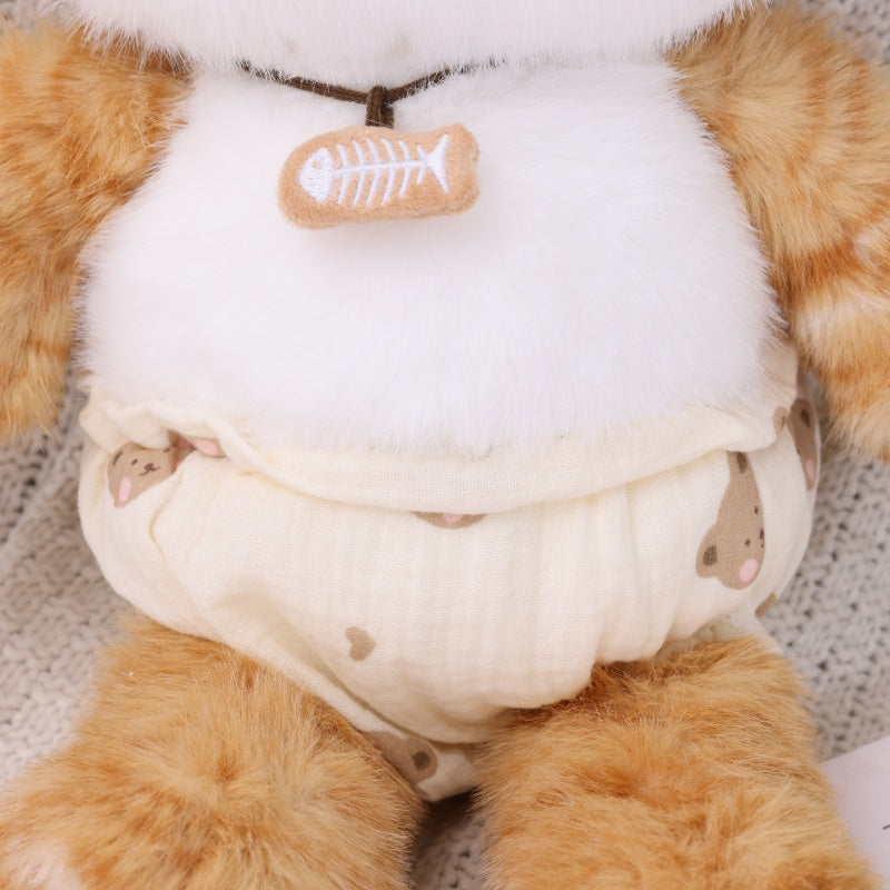 ILAHUI Cute Standing Cat Plush Doll 83289410
