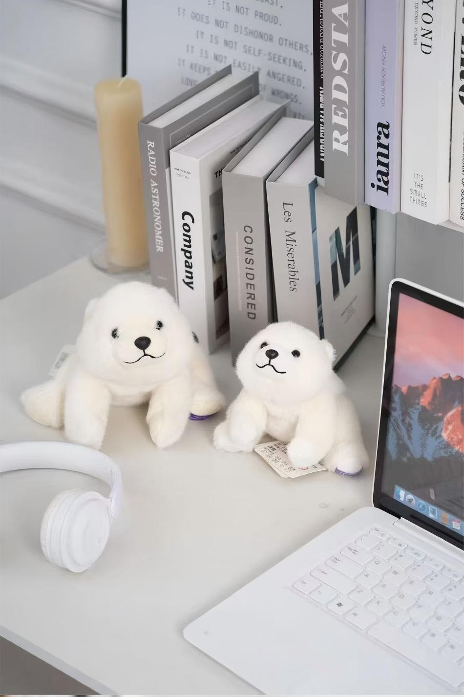 ILAHUI Kawaii Polar Bear Plush Toy 16214430