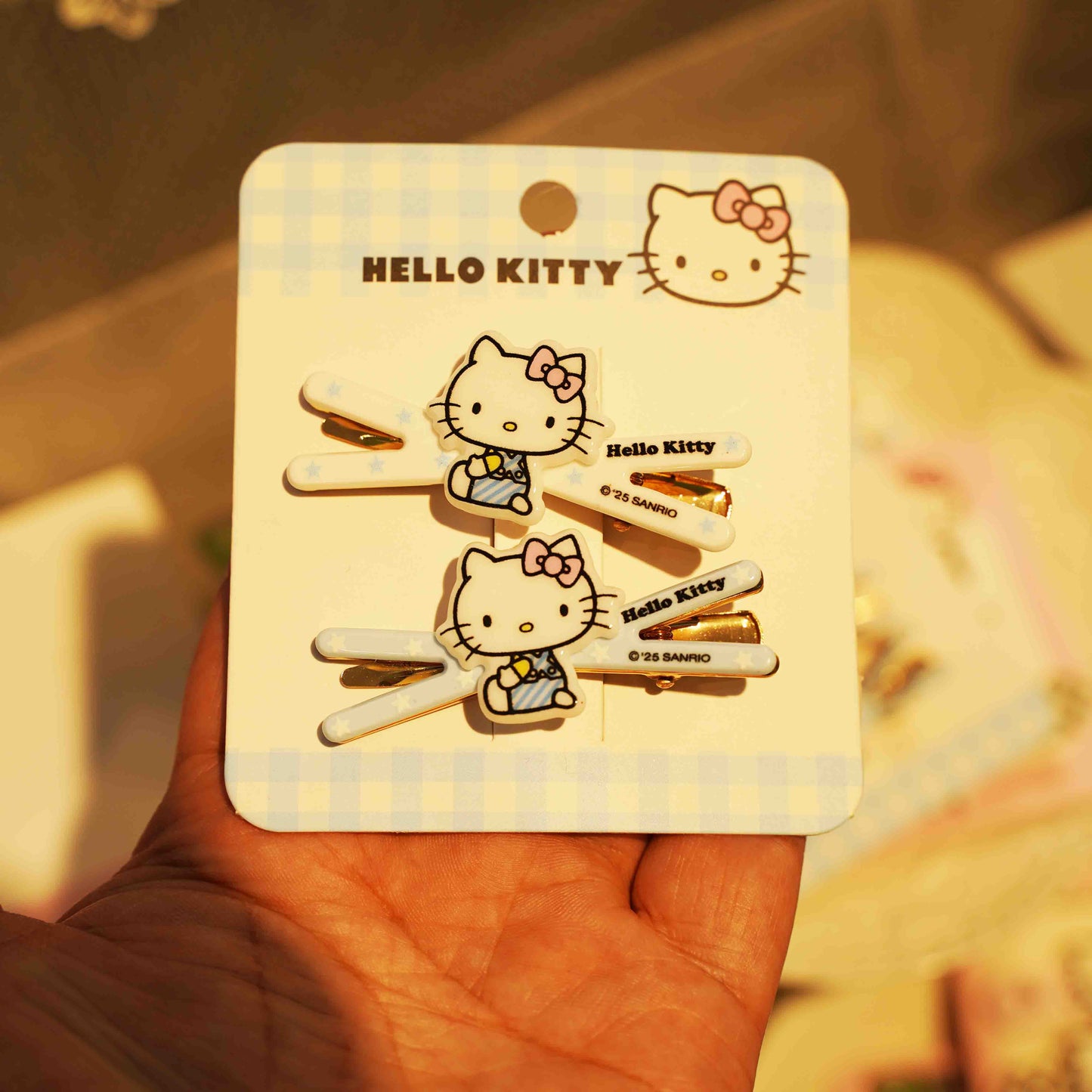 Serie de pinzas para el cabello rosa de HelloKitty