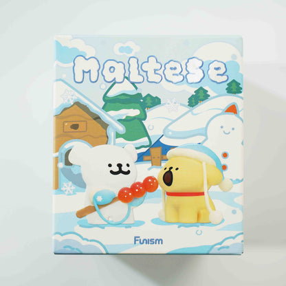 ILAHUI Maltese Dog Bling Box Toy