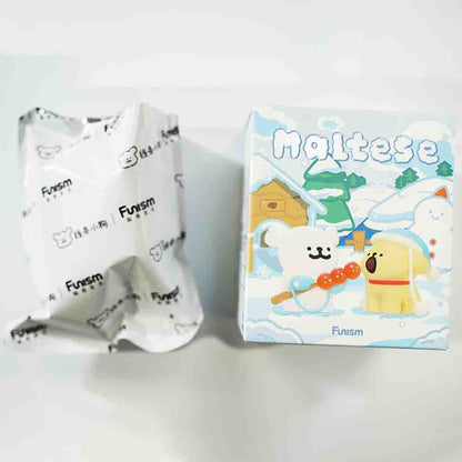 ILAHUI Maltese Dog Bling Box Toy