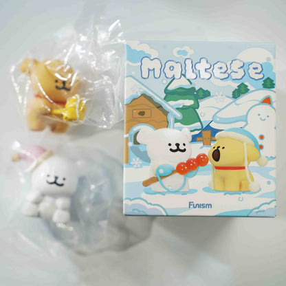 ILAHUI Maltese Dog Bling Box Toy