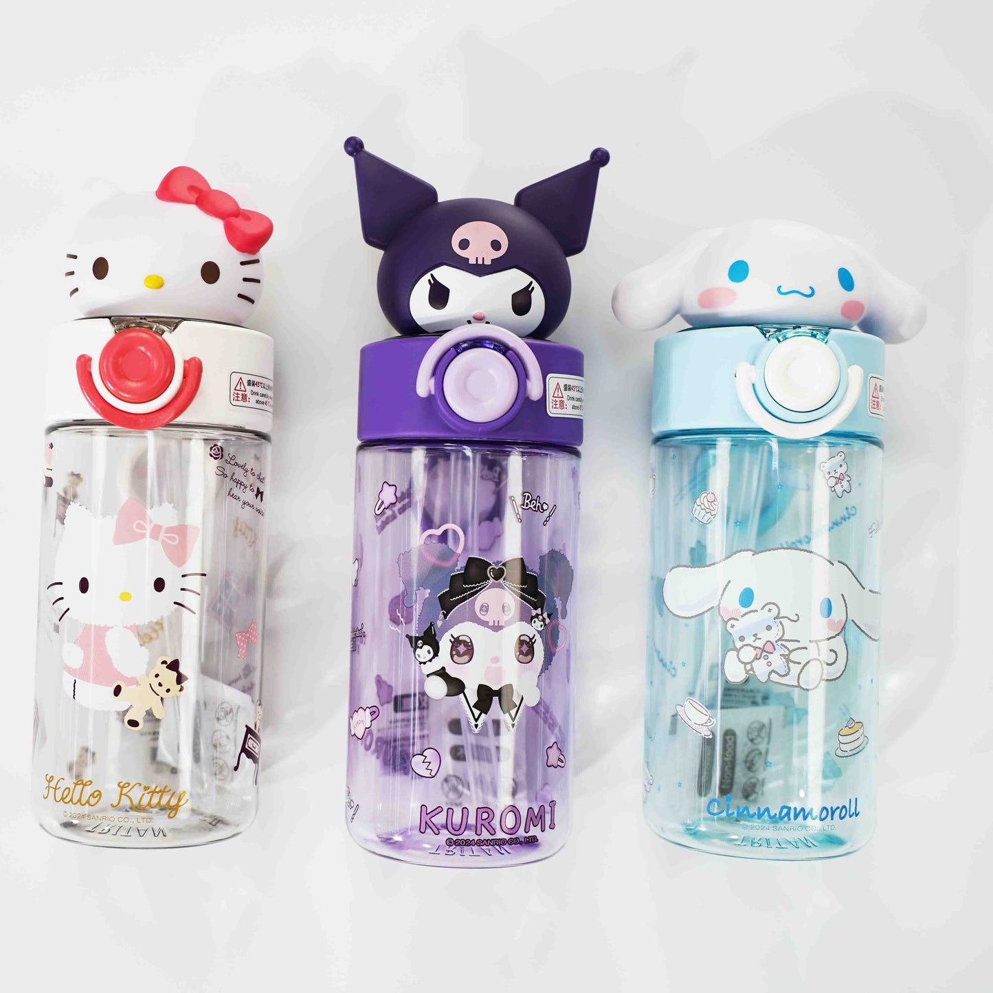 Sanrio Water Bottle 500ml(Kuromi,HelloKitty,Cinamoroll)