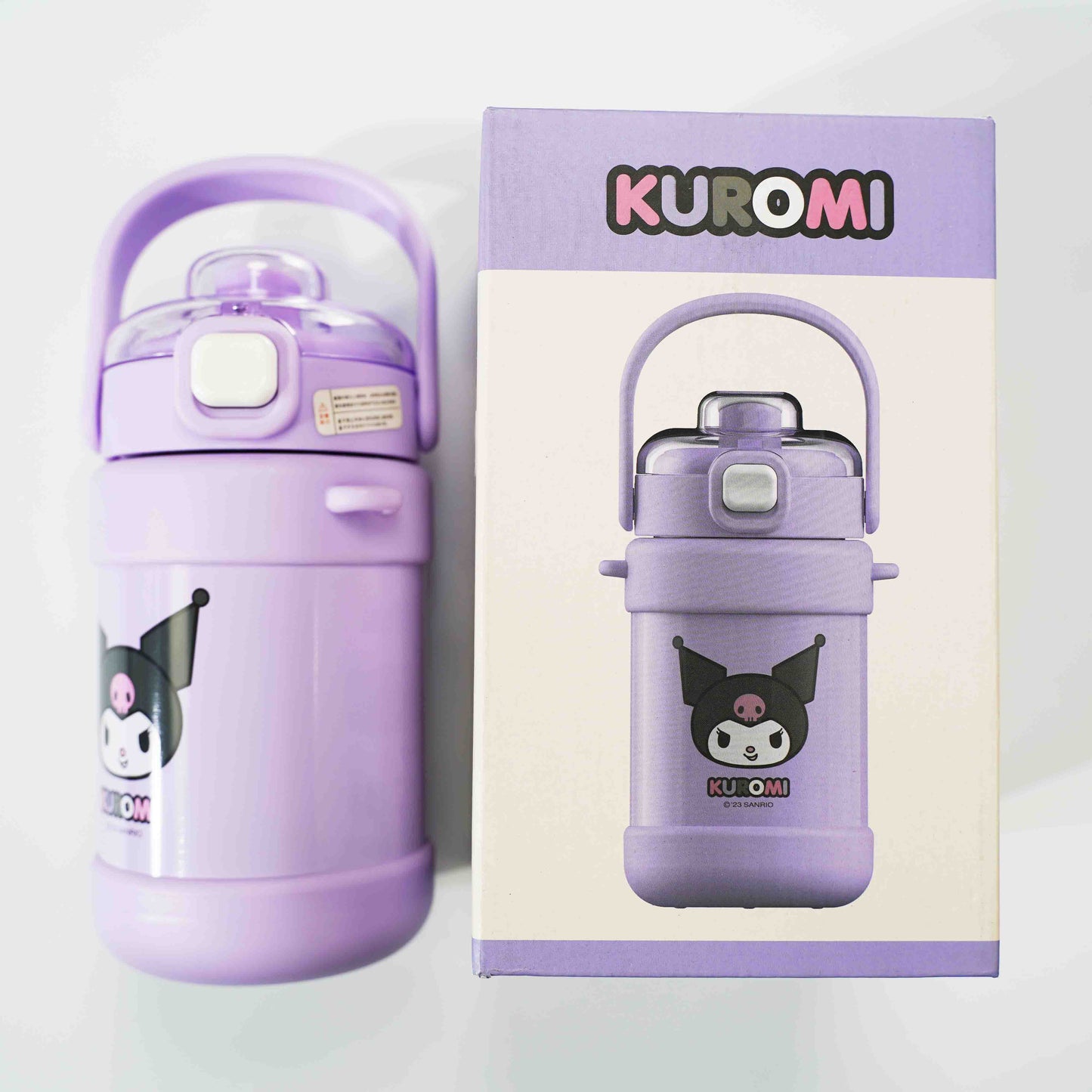 Saniro Kuromi Water Bottle 820ML
