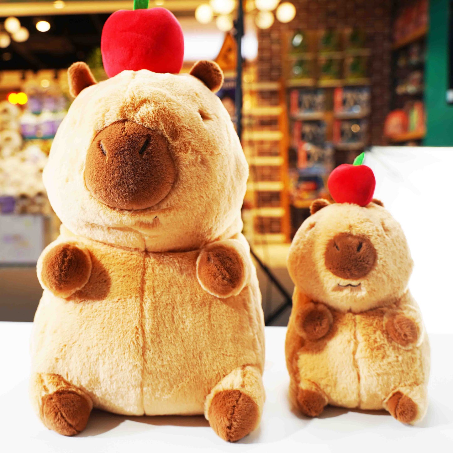 Peluches de carpincho (22 cm, 33 cm y 48 cm)