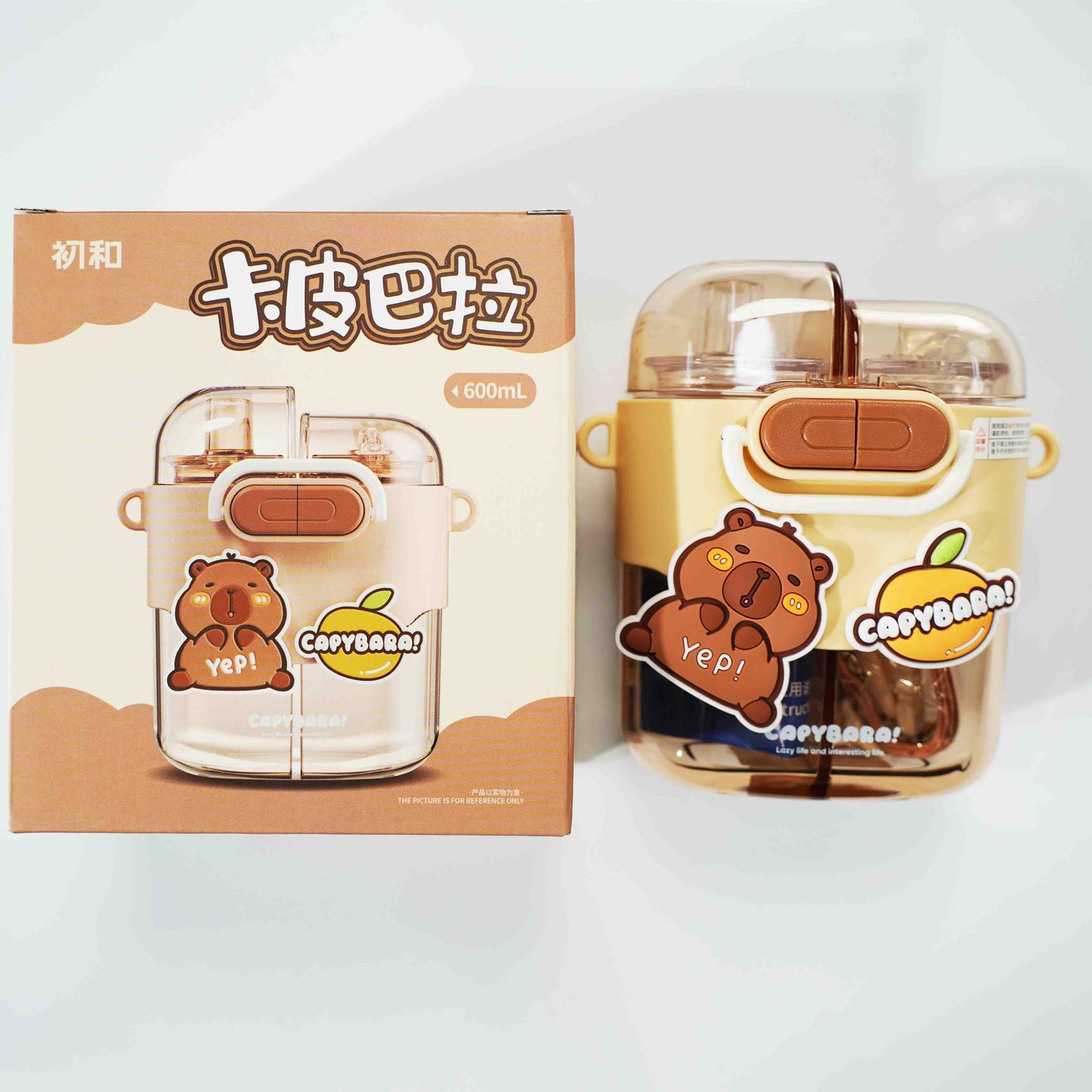 Capybara Water Bottle 600ml