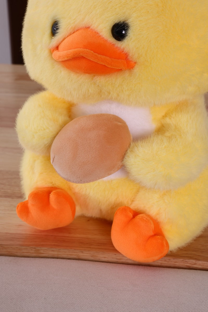 ILAHUI Cute Chef Yellow Duck Plush