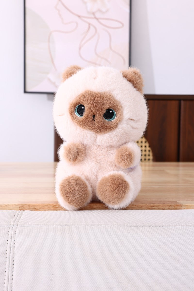 Siamese Cat Cake Backpack Plush Doll 22cm 62930580