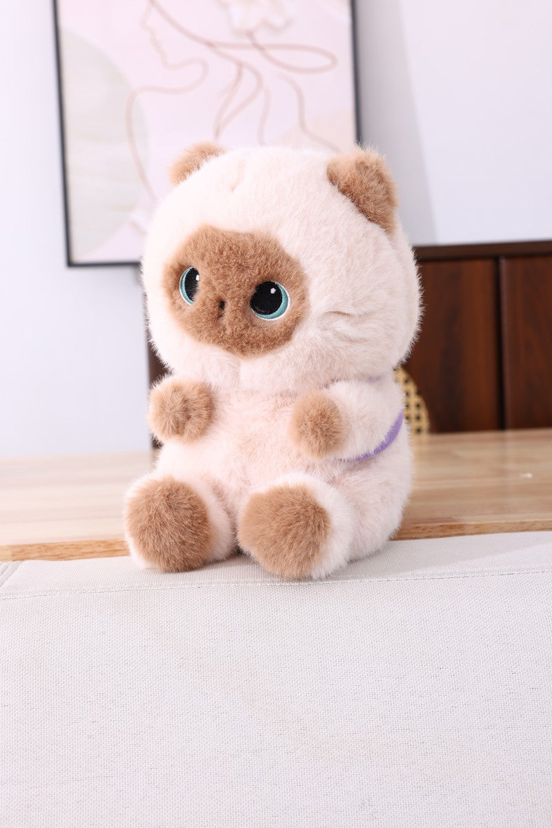 Siamese Cat Cake Backpack Plush Doll 22cm 62930580
