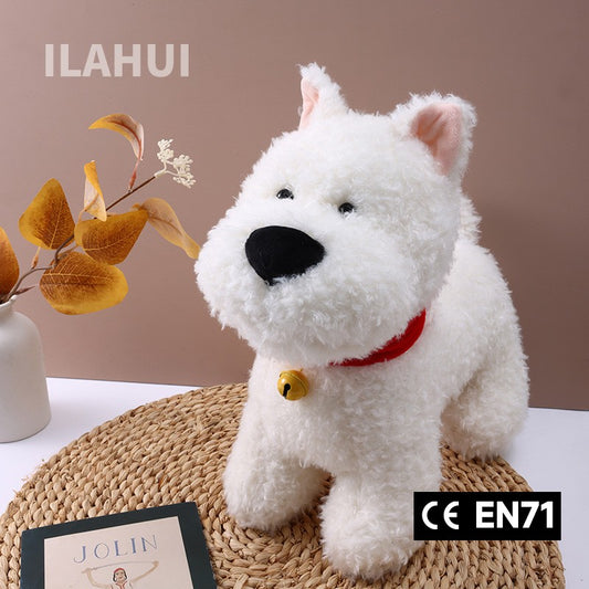 ILAHUI West Highland Dog Plush Doll