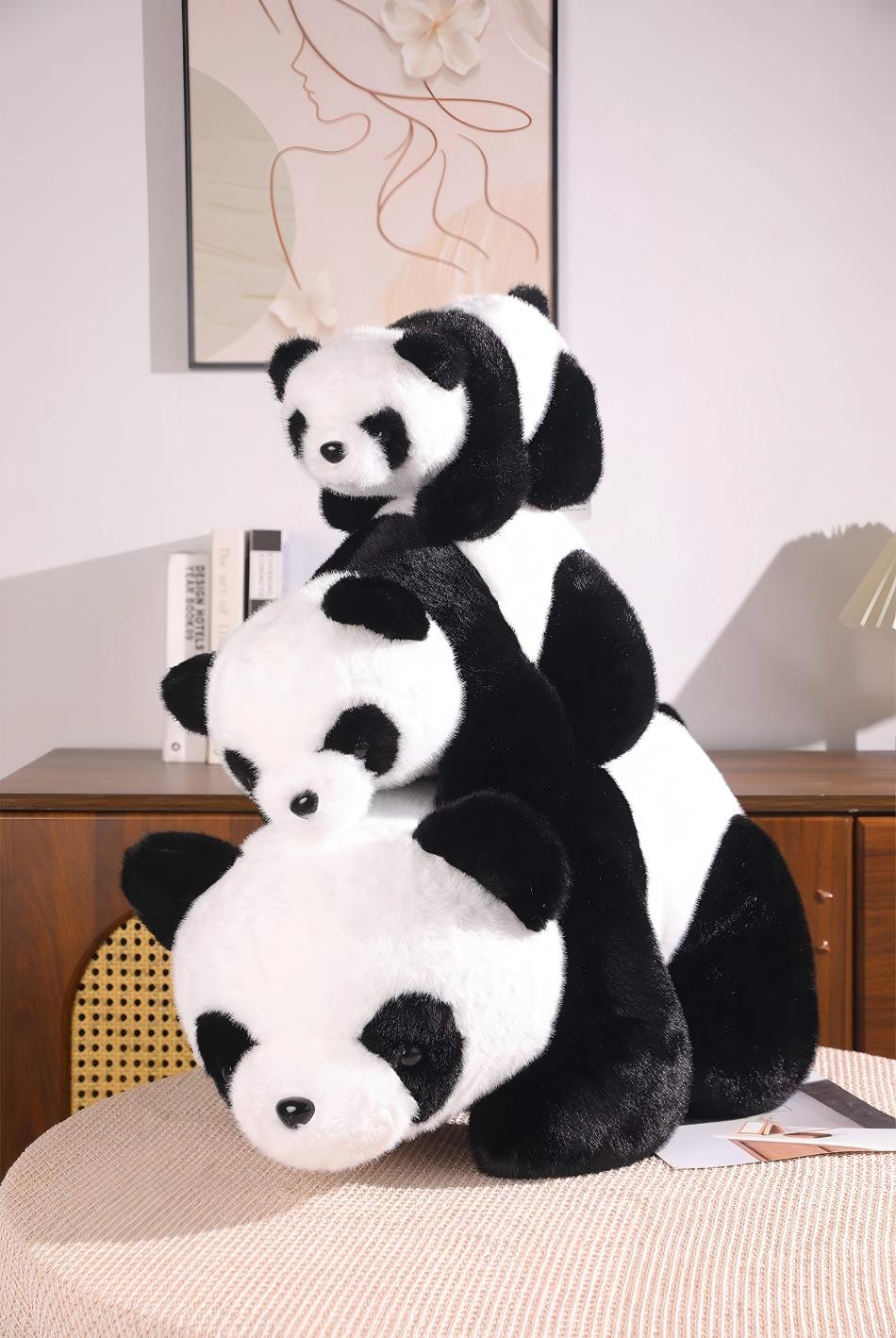 ILAHUI Cute Standing Panda Plushies