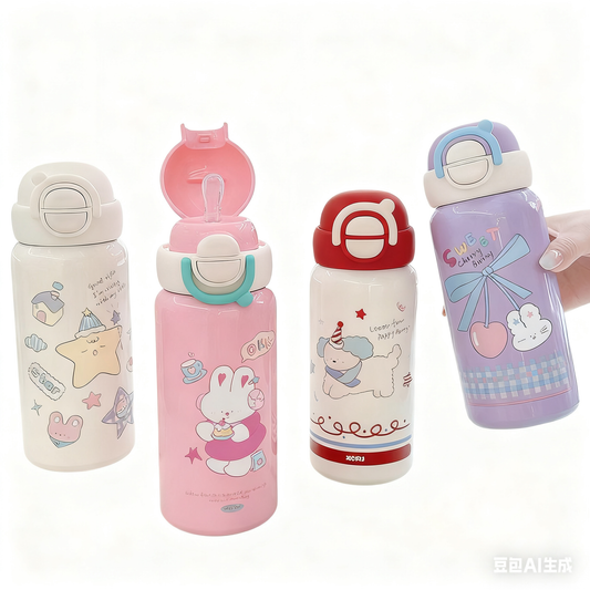 ILAHUI Cute Thermos Water Bottle 500ML 63582050