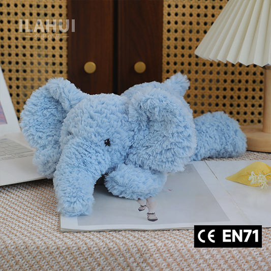 ILAHUI Cute Blue Elephant Doll