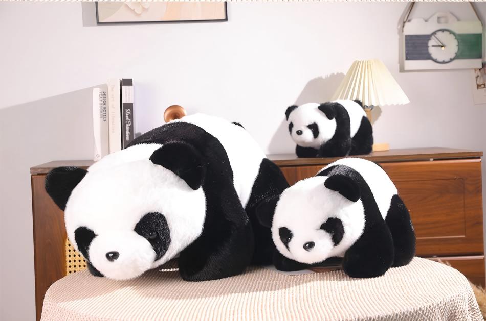 ILAHUI Cute Standing Panda Plushies