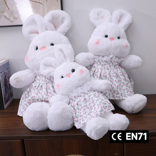 ILAHUI Kawaii Big Eared Rabbit Plush Doll