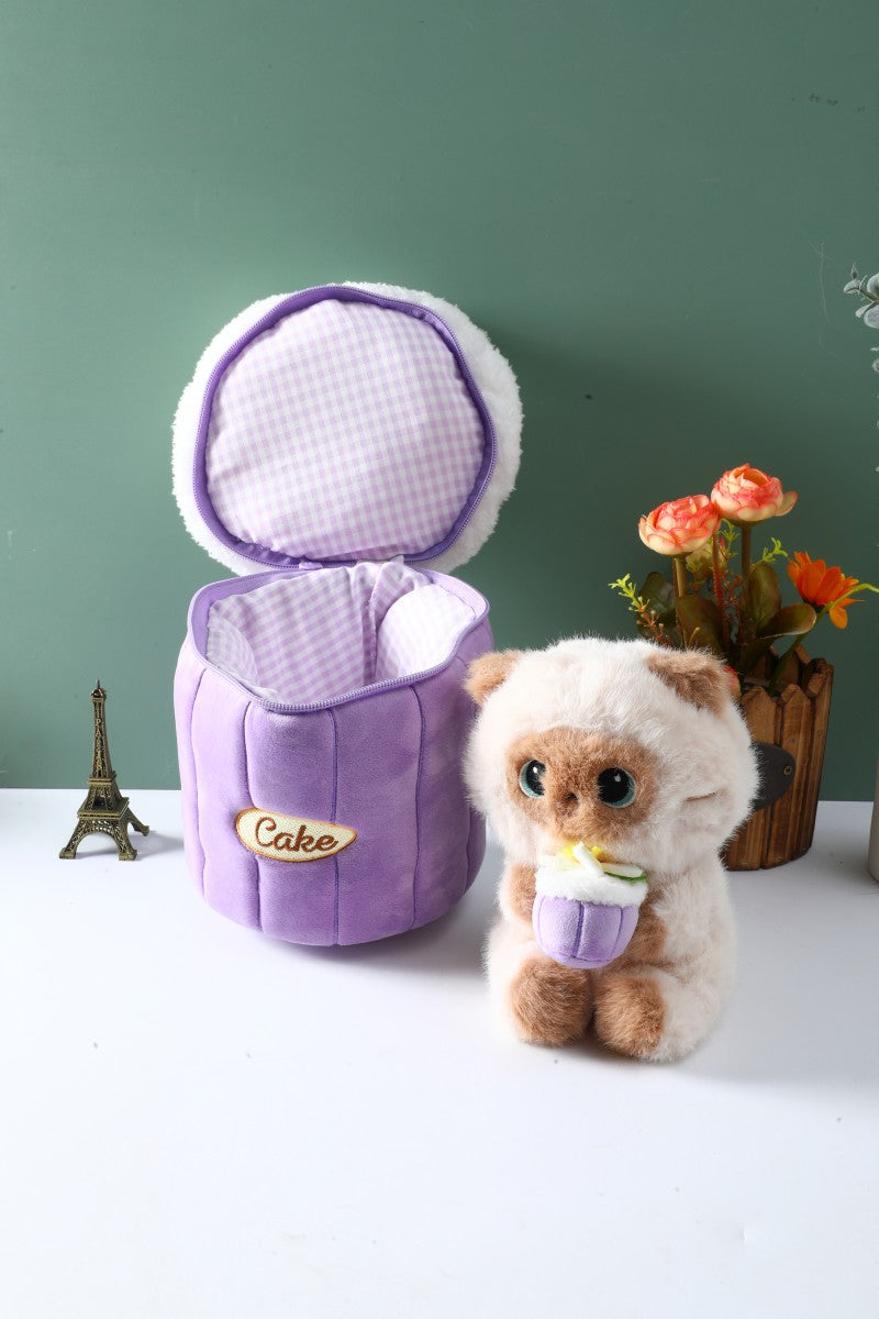 Cake Siamese Cat Plushies 20cm 85776340