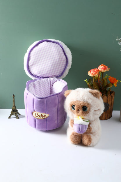 Cake Siamese Cat Plushies 20cm 85776340