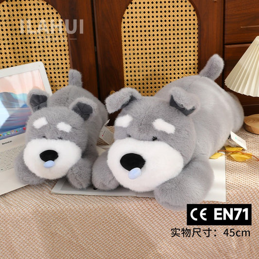 ILAHUI Cute Schnauzer Plush Toy