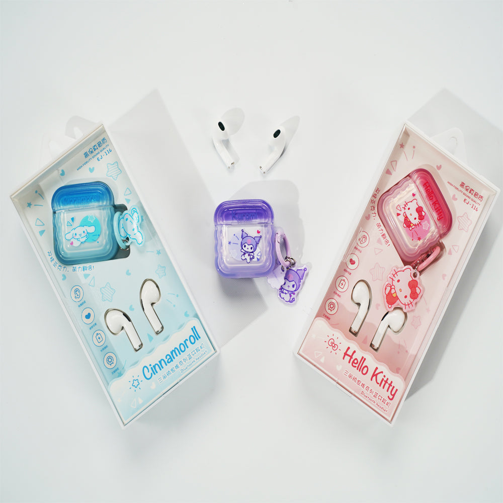 Saniro Bluetooth Headset(Kuromi Headphones，HelloKitty Headphones，Cinnamoroll Headphones)