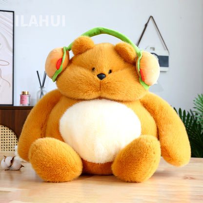 Hamburger Headphones Bear Plushies