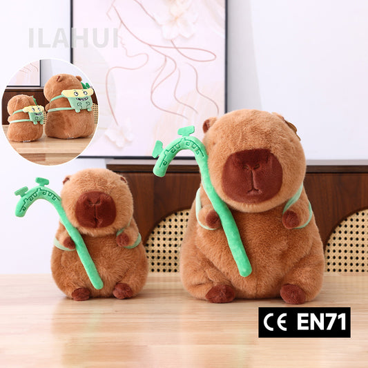 ILAHUI Little Monster Capybara Plush Toy