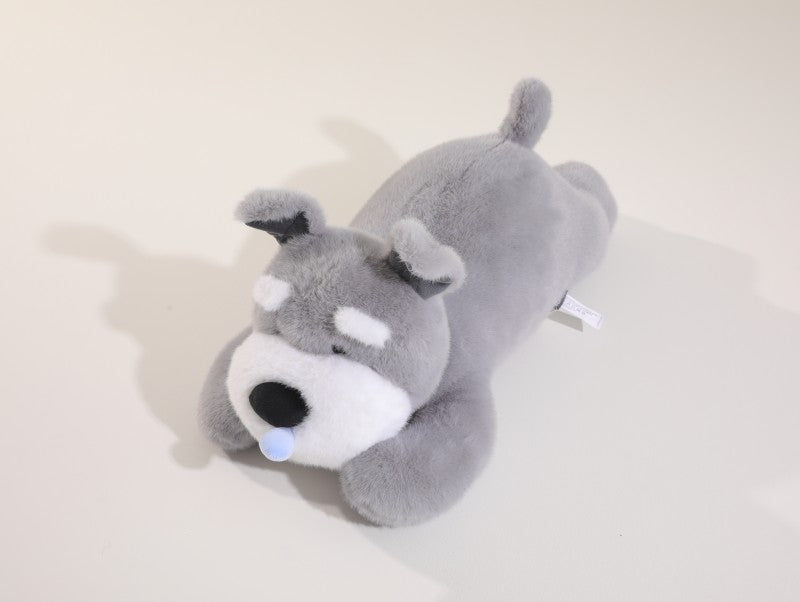 ILAHUI Cute Schnauzer Plush Toy