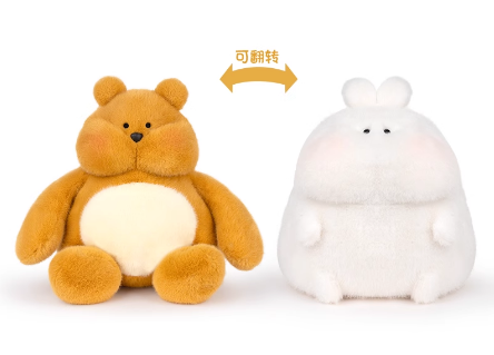 ILAHUI Bear Flip Rabbit Double-sided Doll 73845680