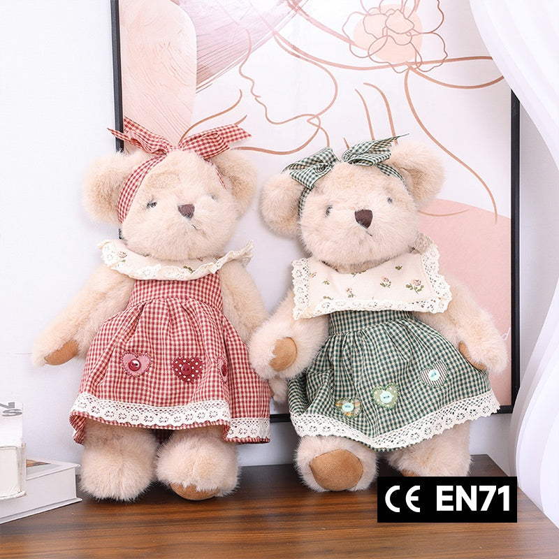 ILAHUI Standing Jointed Bear Plush Doll 32cm 77203780