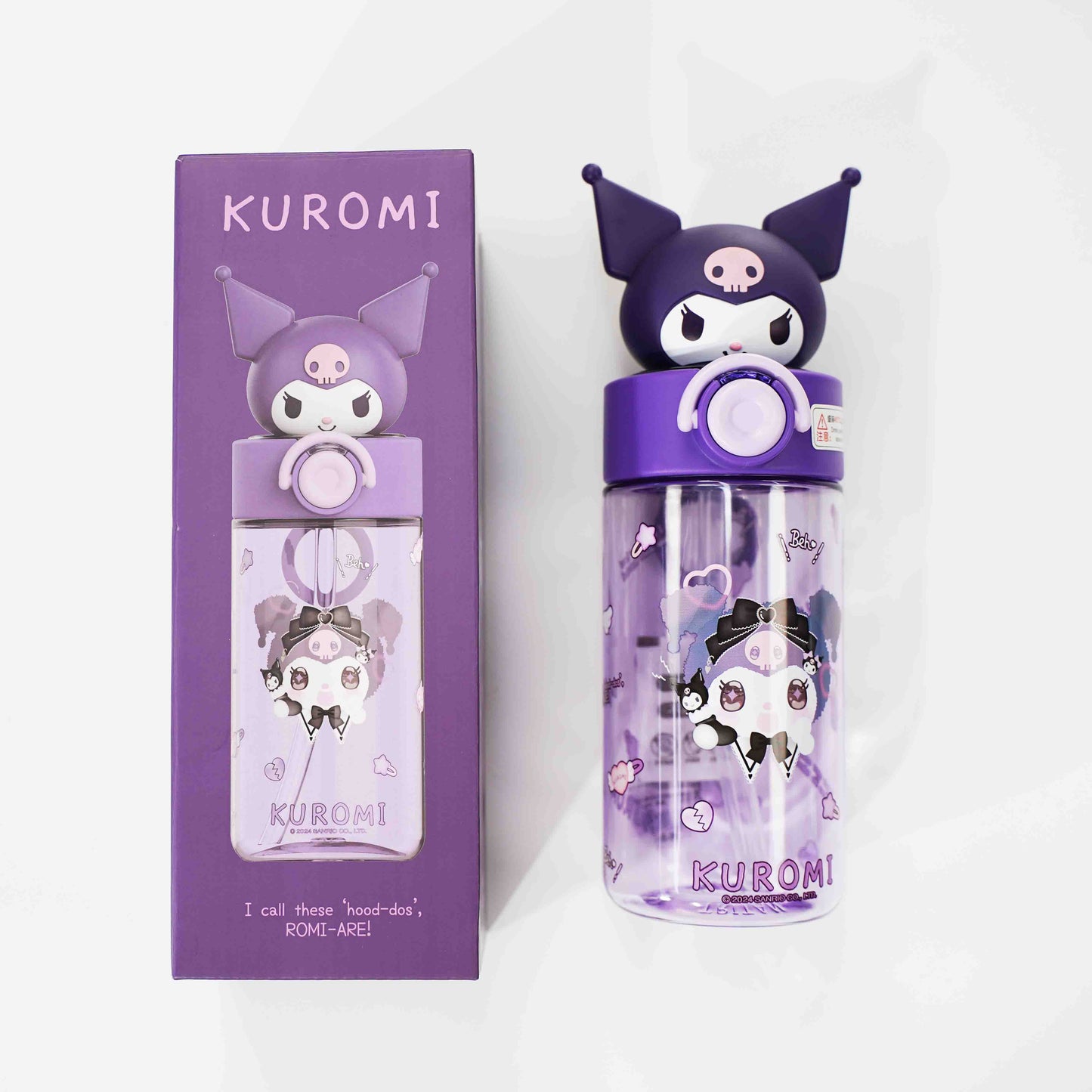 Sanrio Water Bottle 500ml（Kuromi，HelloKitty，Cinamoroll）