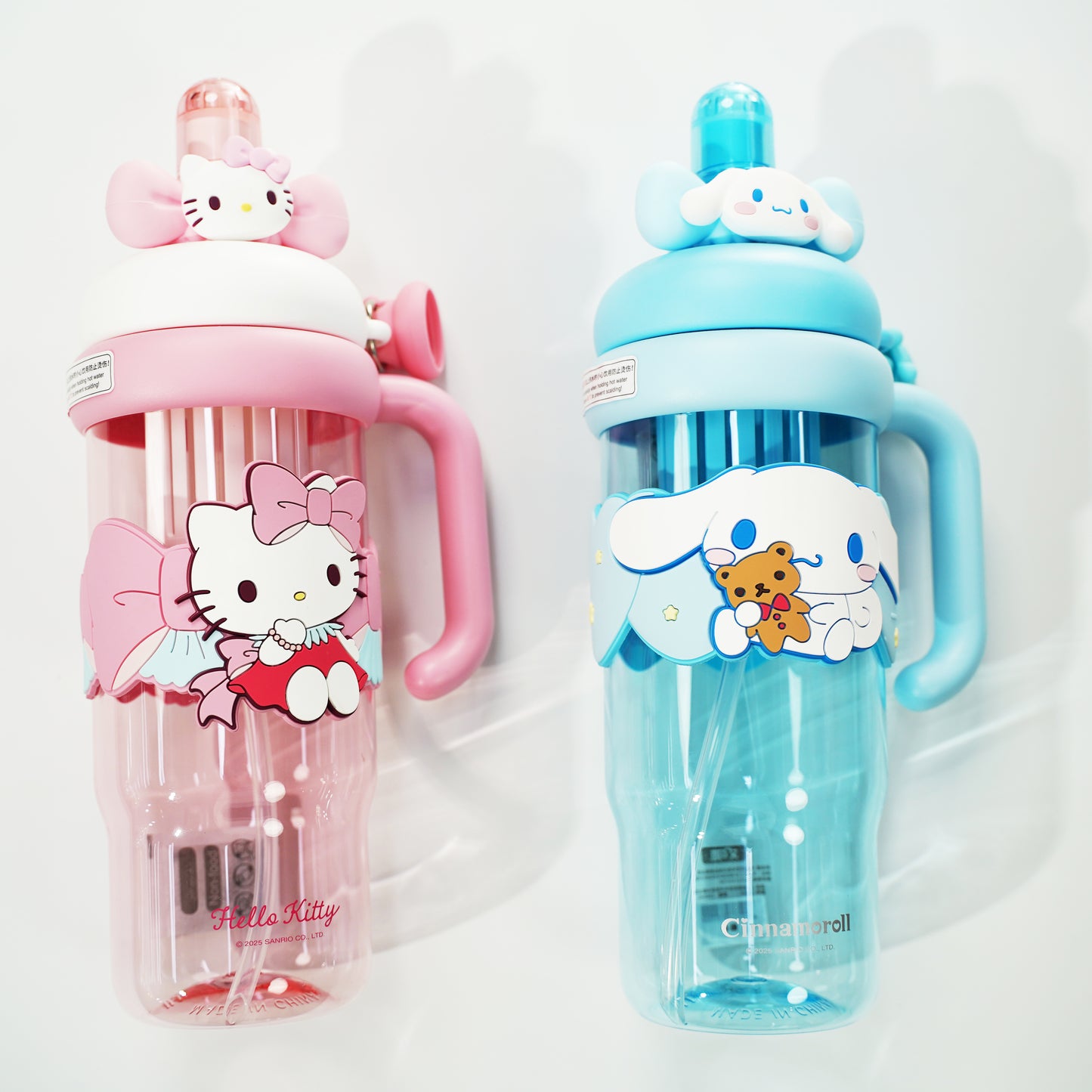 ILAHUI saniro water bottle with drinking straw 1200ml