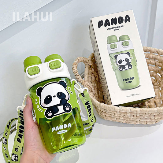 ILAHUI Panda Double-Lid Water Bottle 720mL 35638180
